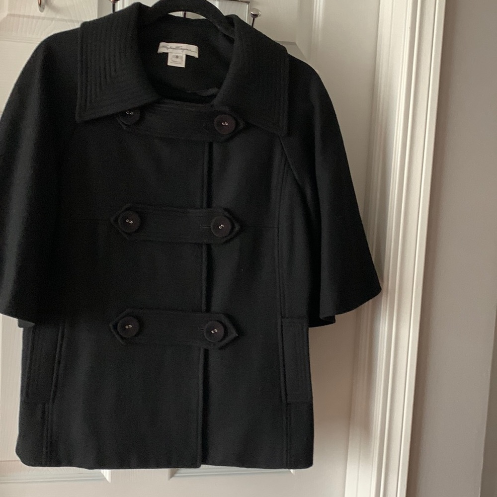 Sophia Eugene -nice looking shorter black wool jacket. No flaws.